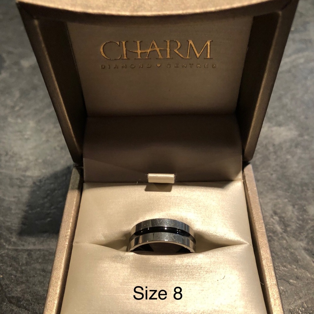 Stainless steel wedding ring